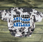 Deer Creek Antlers Wavy bleached tee
