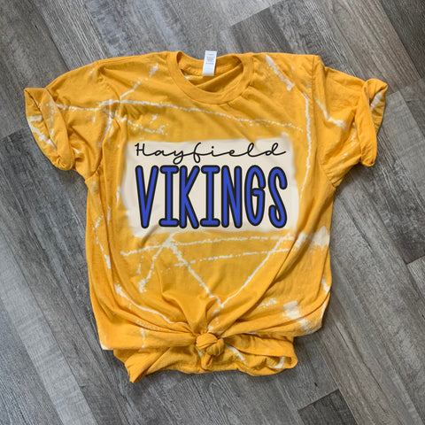 Hayfield Vikings Yellow Splatter