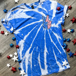 Bleached Patriotic Peace Out Tee