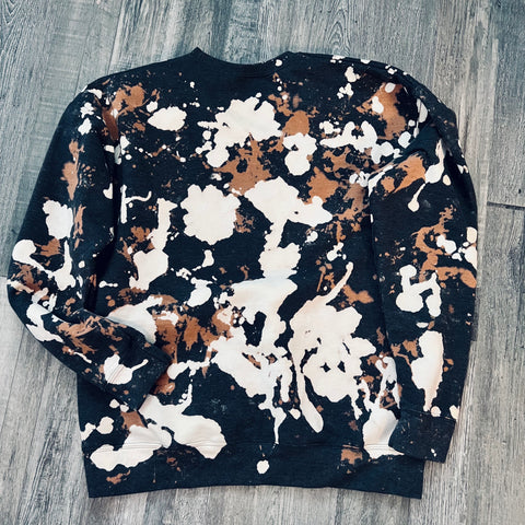 "Cow Hide" Bleached Tultex Sweatshirt