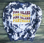 Pine Island Panthers Wavy Charcoal Sweatshirt