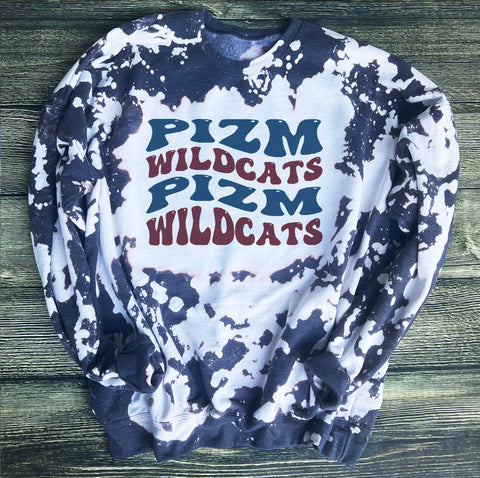 PIZM wildcats Wavy Charcoal Sweatshirt