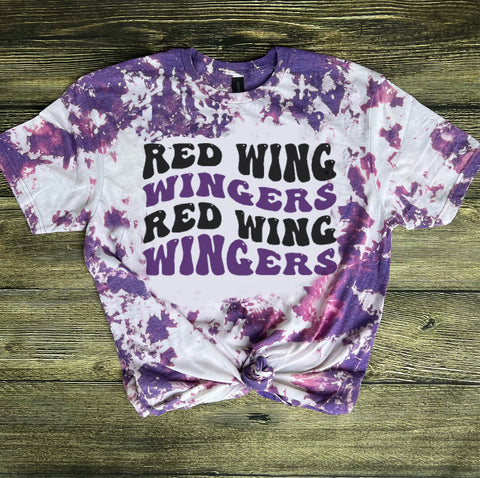 Red Wing Wingers Purple Wavy Tee