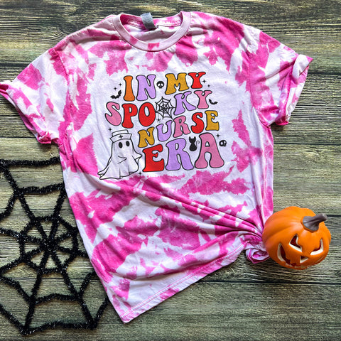 Spooky Nurse Era Bleached Tee