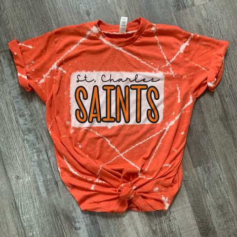 St. Charles Saints Orange Splatter