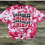 Cherokee Chiefs Wavy Bleached Tee