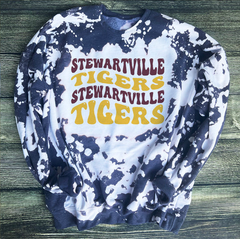 Stewartville Tigers Wavy Charcoal Sweatshirt