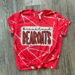 Brookland Bearcats SPLATTER-Red Shirt w/ Red ink