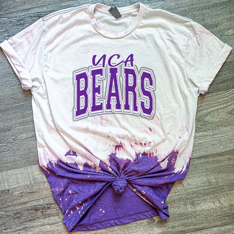 UCA Bears Purple w/ light gray Dipped