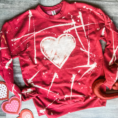 Bleached Heart Sweatshirt