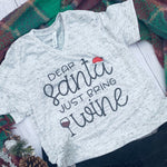 White Marble Santa Bring Wine