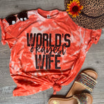 World's Okayest Wife Bleached Unisex